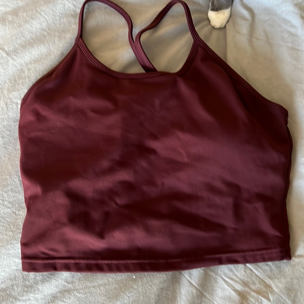 TSL Maroon padded workout tank